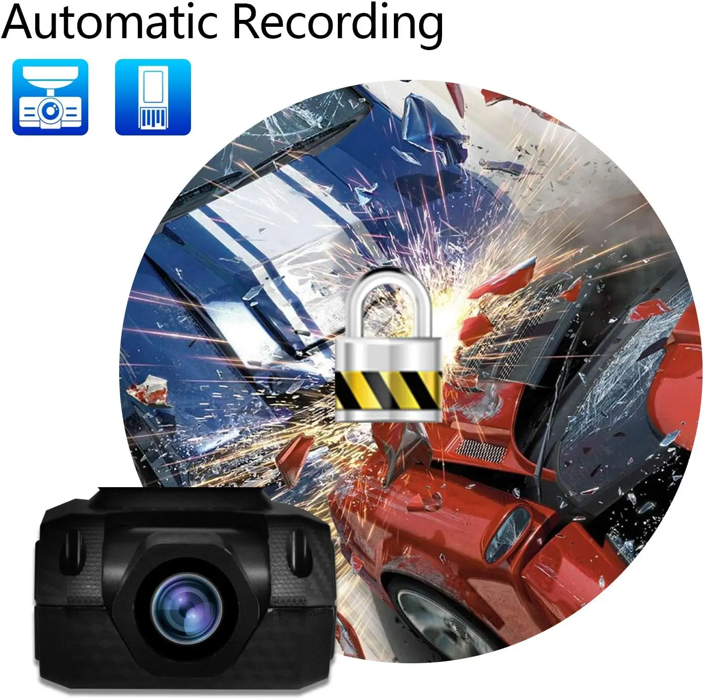 USB سيارة DVR HD الطريق مسجل فيديو 170 °   زاوية واسعة 16 جيجابايت SD للرؤية الليلية حلقة تسجيل ADAS