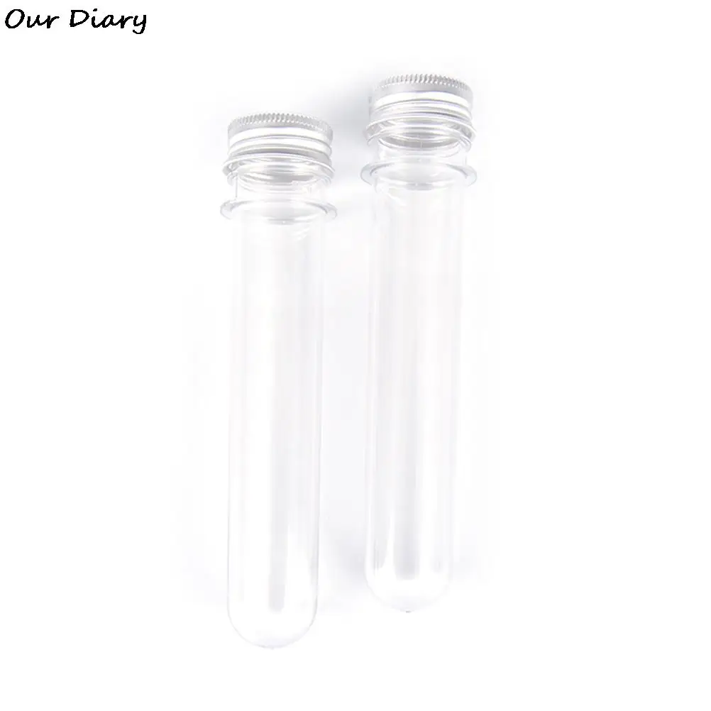 Empty Clear Pet Cosmetic Tube Portable Transparent Mask Bath Salt Test Bottle 40ml Plastic Tube With Aluminum Cap