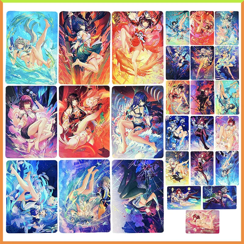 

Anime Goddess Story DIY ACG Game Collectible Card Silver Wolf Kafka Sparkle Robin Raiden Mei Bronya Toys for boys Birthday Gifts