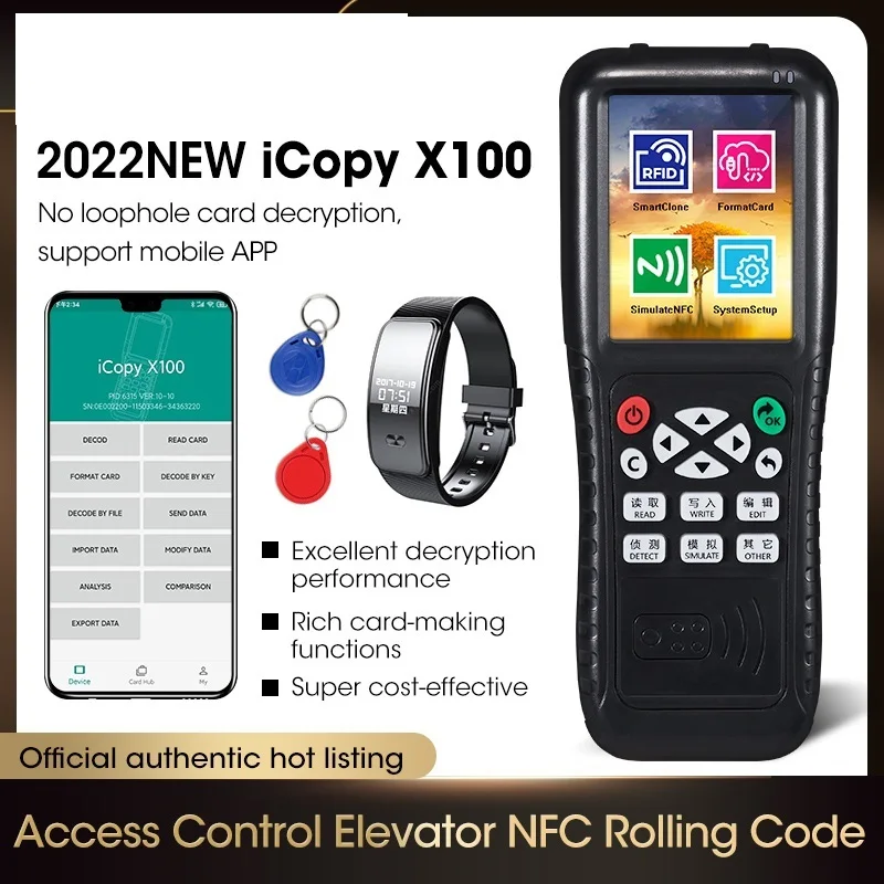 Go! RFID Copier with Full Decode Function Smart Card Key 3 5 8 English Version Newest NFC IC ID Duplicator Reader Writer