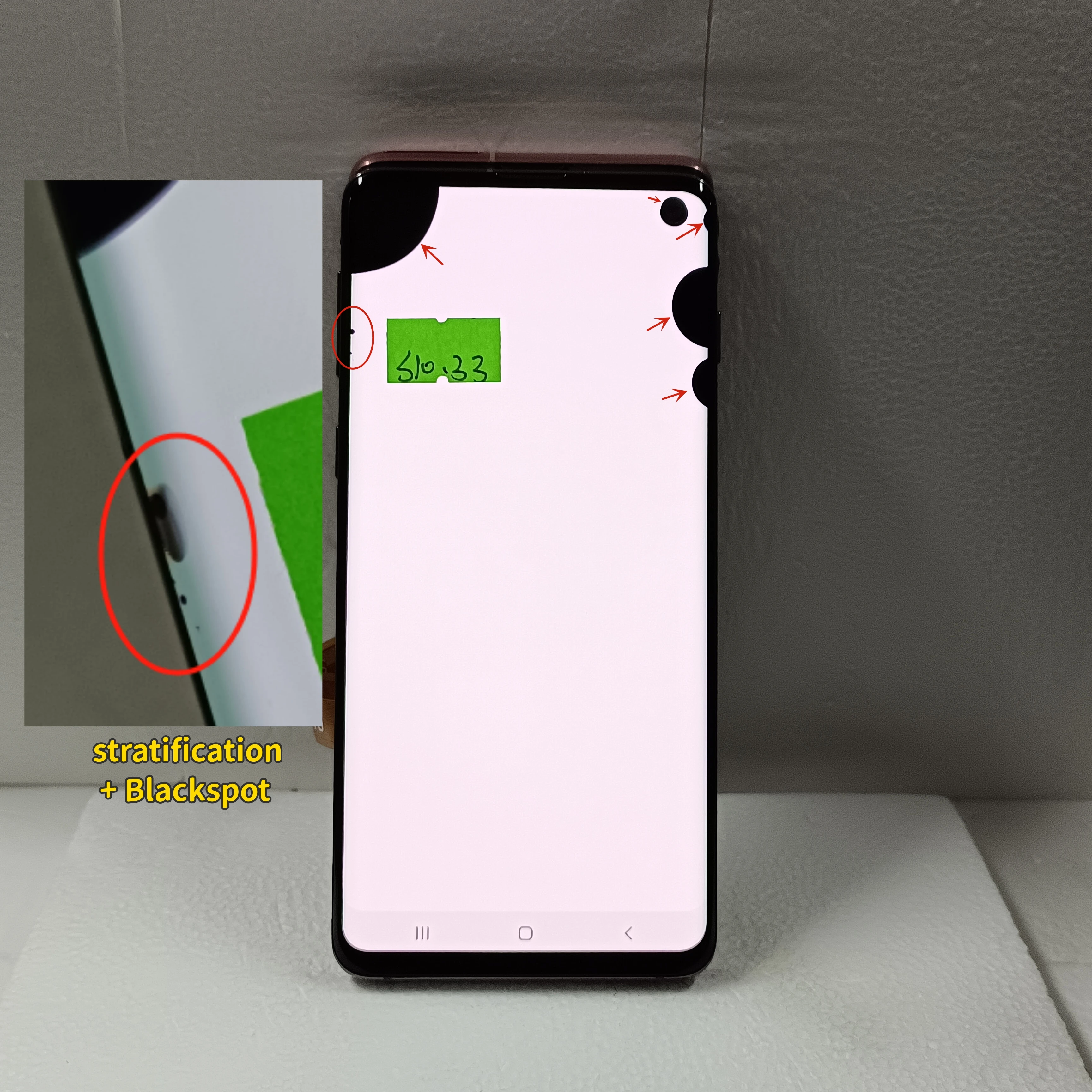 Super AMOLED LCD Display For Samsung Galaxy S10 SM-G973 G973U G973N G9730 LCD Display Touch Screen Digitize Assembly With Defect