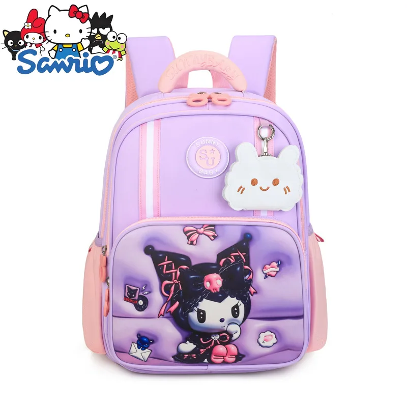 

Sanrio Kuromi New Style Girl's Schoolbag Cartoon Cute Girl Backpack Kindergarten Fashion Trend Lightweight Children's Schoolbag