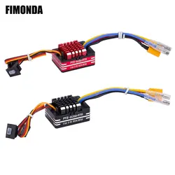 80A szczotkowany ESC wodoodporny elektryczny regulator prędkości 6.5V/5A BEC dla gąsienica RC oś samochodu SCX10 TRX4 CAPRA VS4-10 MST LCG