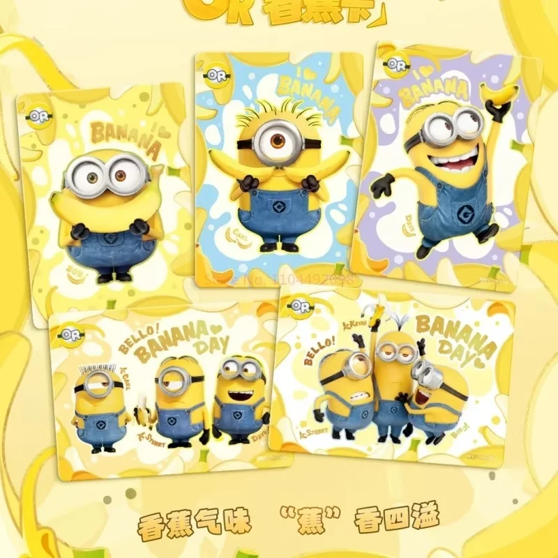 جديد حار حقيقي التوابع الموز تحصيل بطاقات كتي ماستر حزمة المجلد 1 لطيف الكرتون جمع بطاقات هدايا عيد ميلاد مفاجأة