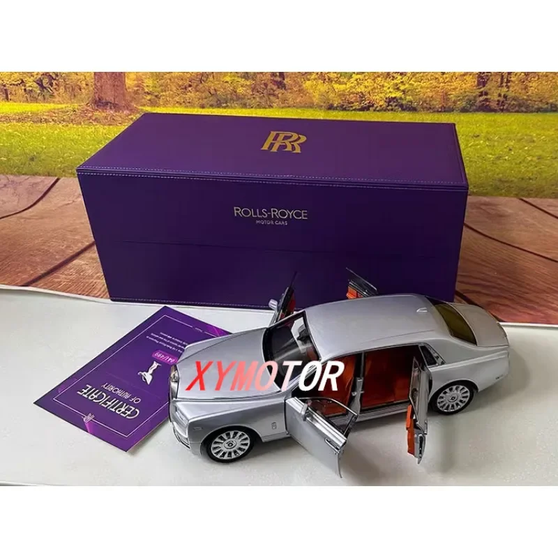 1: 18 For New Rolls Royce Phantom Generation 8 Alloy Diecast Model Car Toys Boys Gifts Hobby Display Collection Metal,Plastic