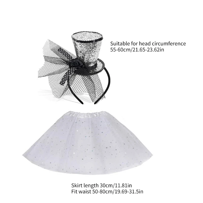Mardi Gras Costume & Accessories for Carnival Party Festival Outfit Friend Gathering Celebration Props Necktie Hairhoop image 6