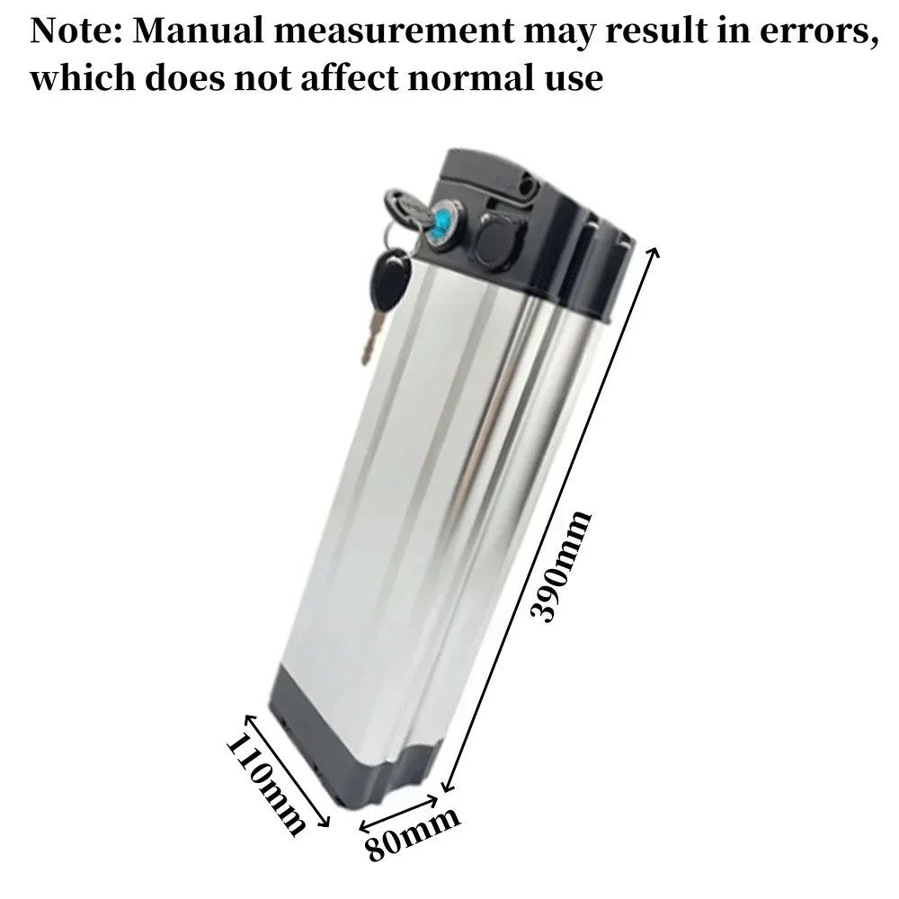 52V 12.0ah 12000mAh high-quality For Silver Fish Electric Bike Lithium Battery with Aluminum Case Anti-theft Lock USB