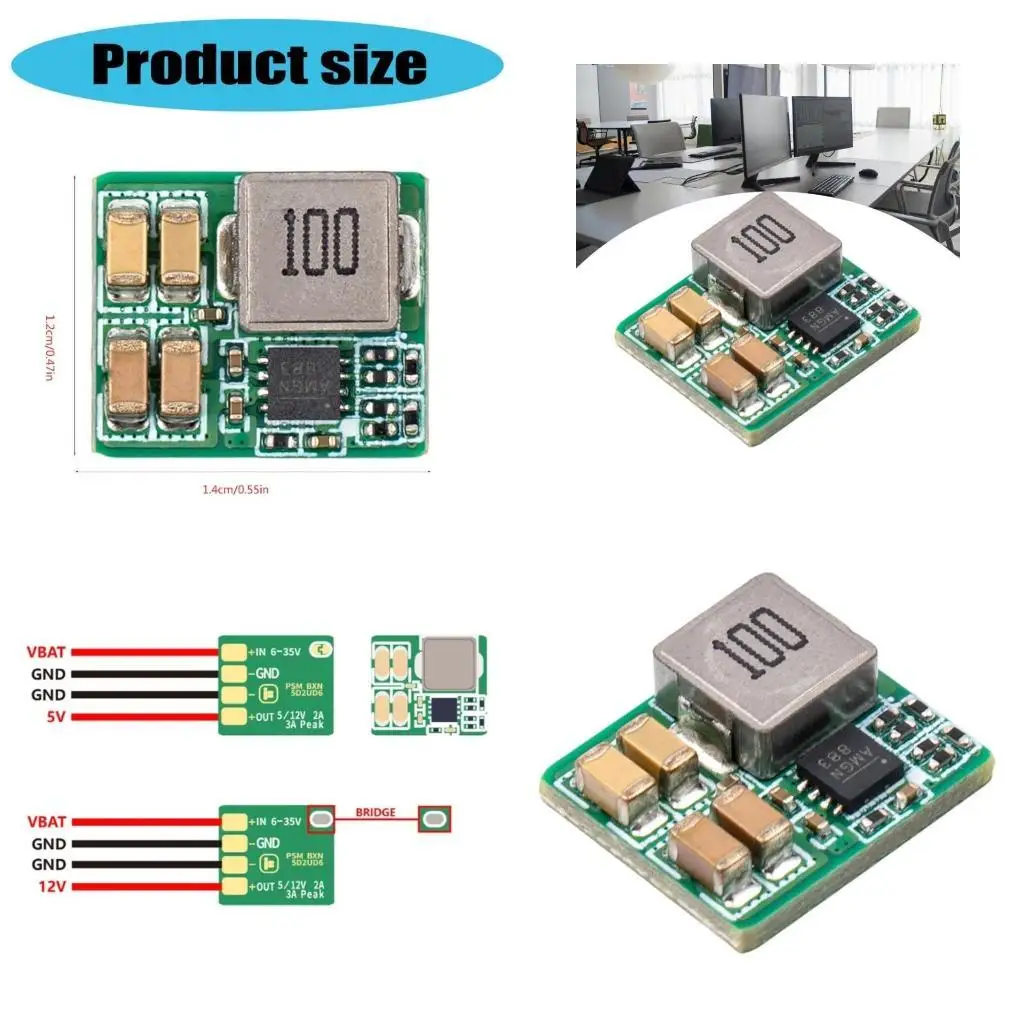 

31BA Power Supply Module with Switchable Output 5V-12V Up to 3A for Electronics Projects High Efficiency Power Module