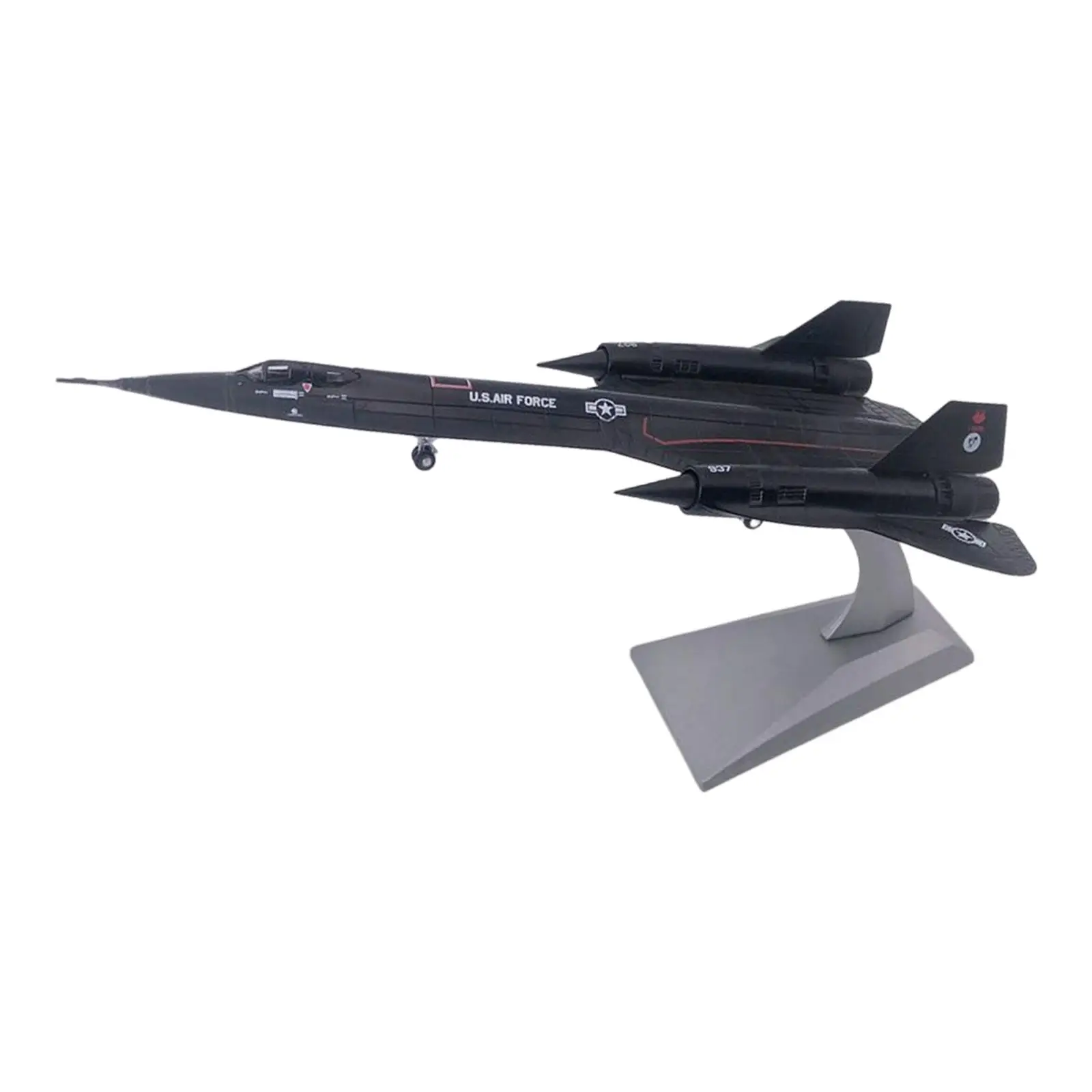 

Diecast 1/144 Blackbird SR-71A Fighter Air Force Aircraft for Shelf Office Ornaments