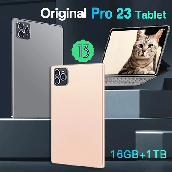 

2024 Global Version New Pro23 Tablets PC Pad 10.1 inch 4k HD Tablet 5G Wifi Android 13 Tablets 16GB+1TB 4g Original Tablet PC