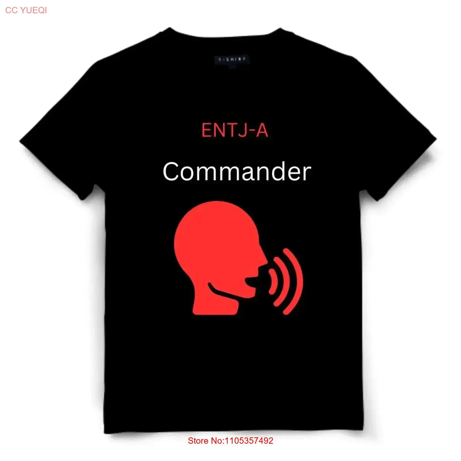 ENTJ A Commander Personality Type T Shirt Design Jersey  vintage Washed streetwear graphic Slightly Casual Versatile
