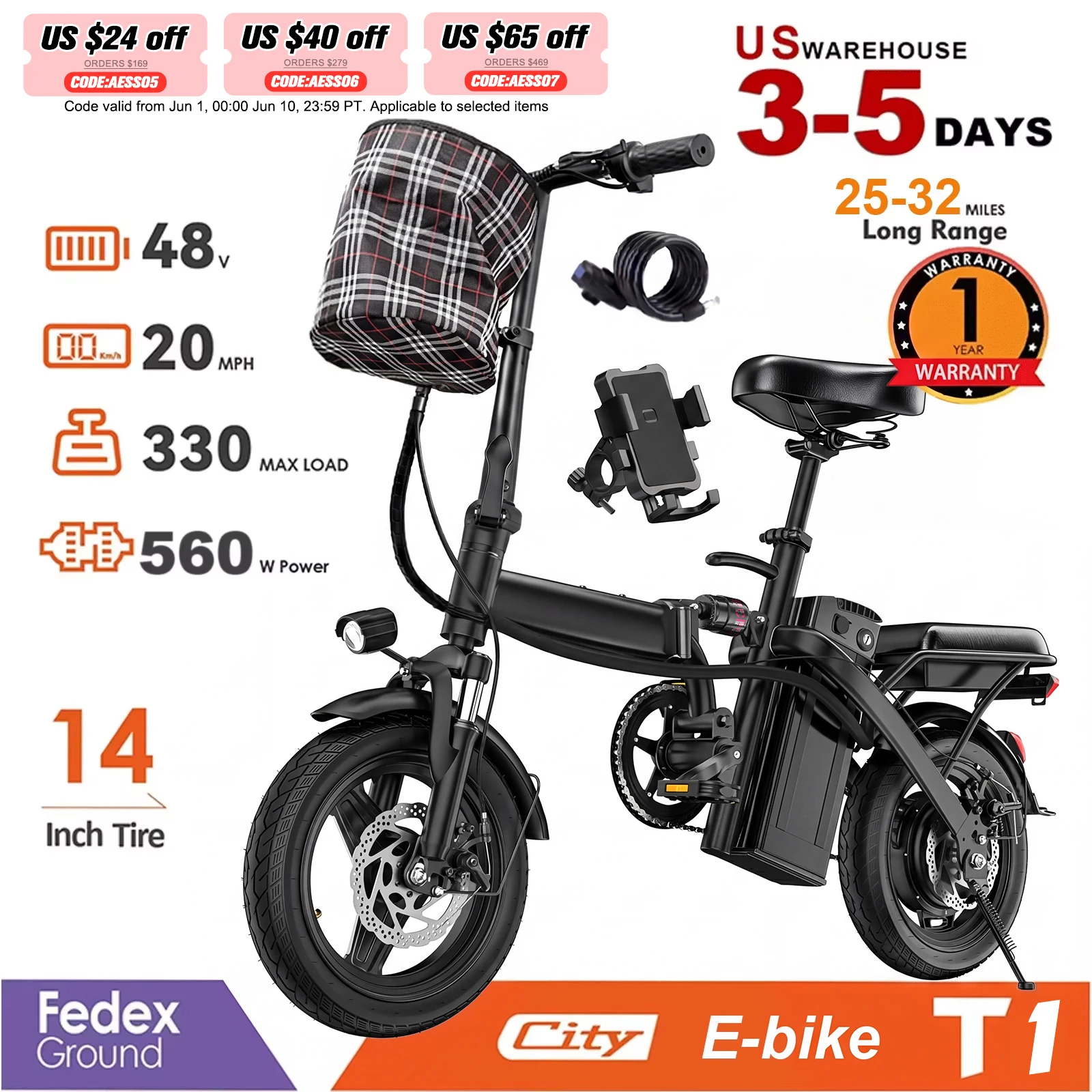 1Year Warranty 14In…