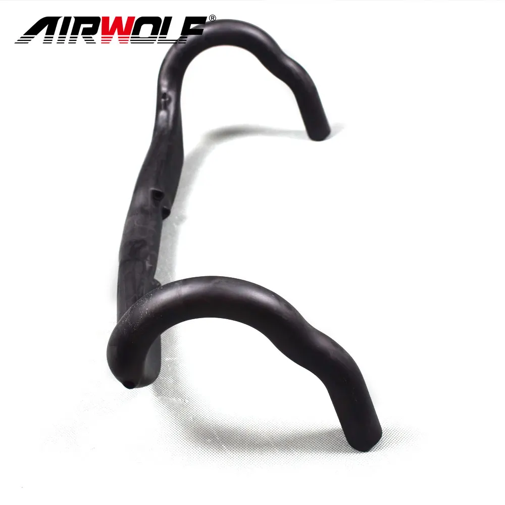 31.8*400/420/440mm Aero Carbon Fiber Handlebar Bike Accessories For Road Bicycles UD Weave