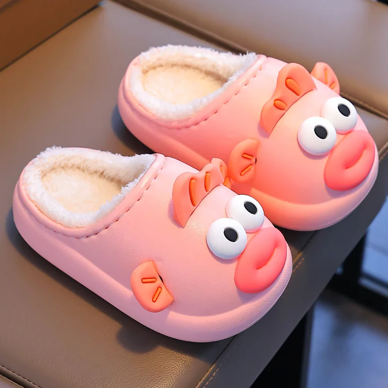 Sanrio Hanton ugly fish cute funny home warm women's shoes cartoon non-slip waterproof thick-soled plush cotton slippers