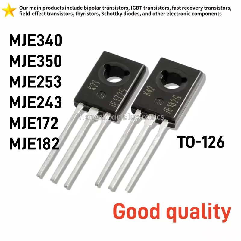 20PCS NEW MJE340 MJE350 MJE253 MJE243 MJE172 MJE182 TO-126 Audio Matching Tube, Triode