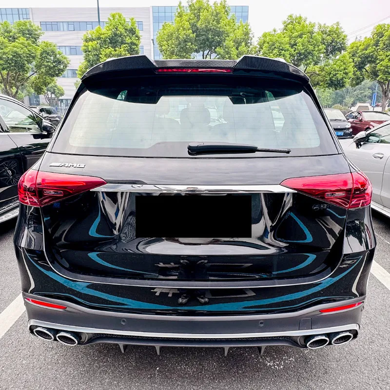 For 2019+ Mercedes Benz GLE Class W167 C167 GLE53 GLE63 ABS Plastic Rear Trunk Roof Spoiler Wing Car Tailgate Upper Splitter Lip