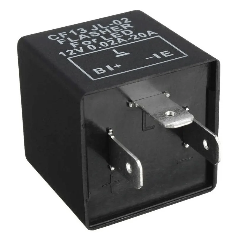Carro 3 pinos CF-13 eletrônico LED 12V pisca relé correção para pisca-pisca