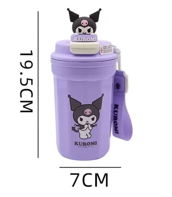 Neue sanrio mymelody kuromi cinna moroll edelstahl kaffeetasse reise thermo becher auslaufs ichere thermos flasche isolierte becher