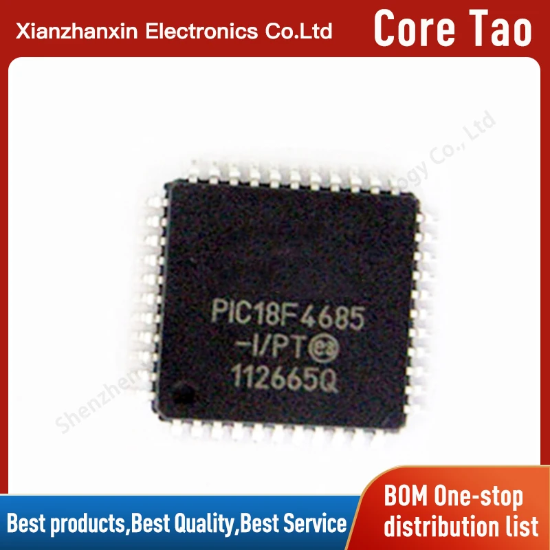 1pcs/lot PIC18F4685-I/PT PIC18F4685 QFP44  Micro controller IC brand