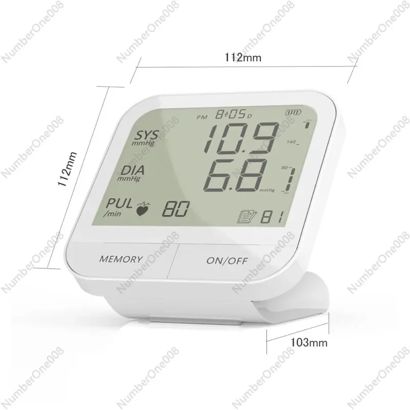 

Home Automatic Electric Upper Arm BP Monitor with Digital Display and Voice Function