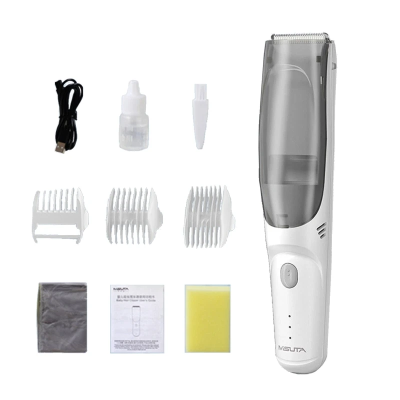 

Baby Electric Hair Trimmer Hair Shaver Waterproof Hair Suction Hair Cutting Tool Portable Household Hair Cutter