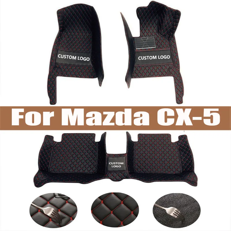 

Carpets For Mazda CX-5 CX5 CX 5 MK2 2024 2023 2022 2021 2020 2019 2018 2017 Car Floor Mats Interior Parts Waterproof Covers