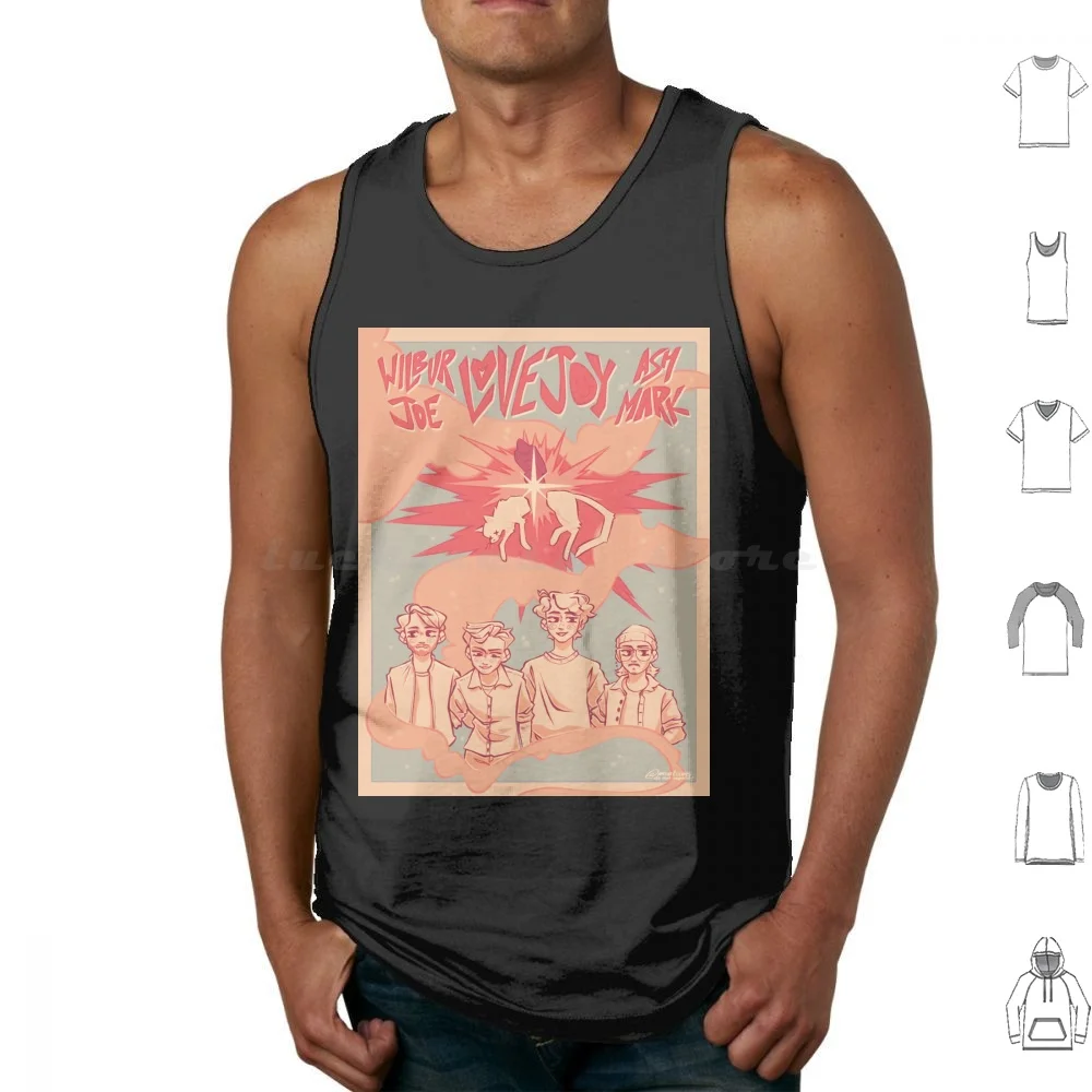 Lovejoy Poster Tank Tops Print Cotton Lovejoy Are You Alright One Day Wilbur Soot Cause For Concern Taunt Mcyt