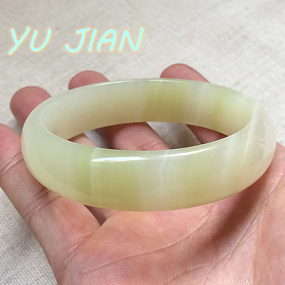 

Unique Rare Jade Bracelet Natural Original Ecological Pattern Bangle Exquisite Lucky-Jade Handring Beautiful Jewelry