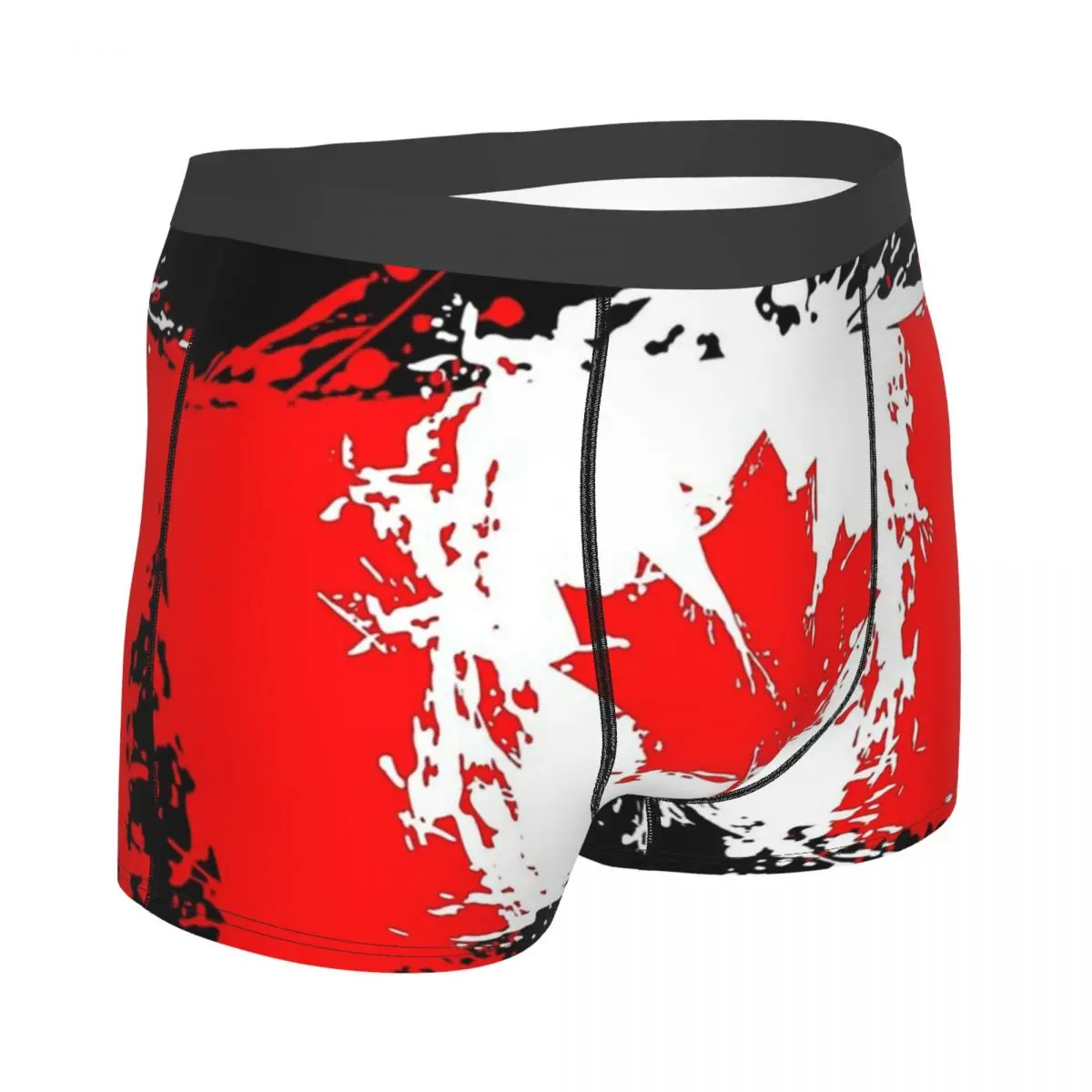 Canada Flag Red Canada Flag Underpants Homme Panties Male Underwear Ventilate