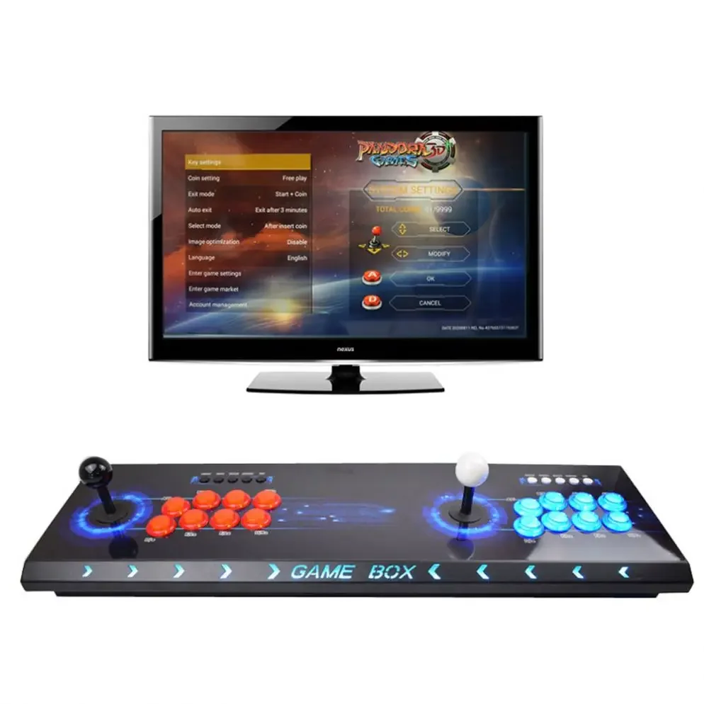 New Arrival coin operated Arcade Machine With Classical Game 3D multi games 8000 in 1