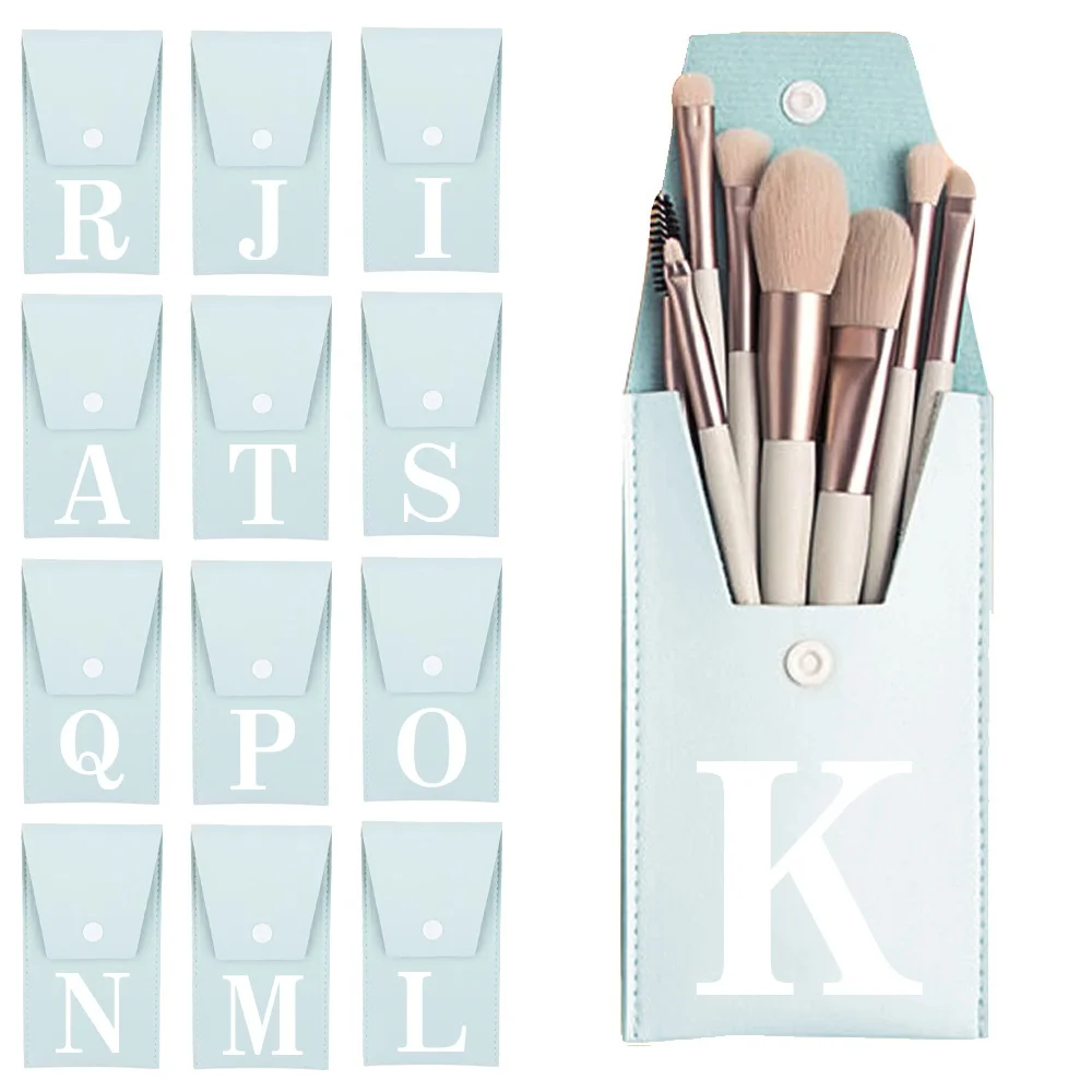 

8pcs Travel Makeup Brush Case Kit Brush Organizer Box Powder Brush Nose Eye Shadow Detail Foundation Brushes Travel Accessories