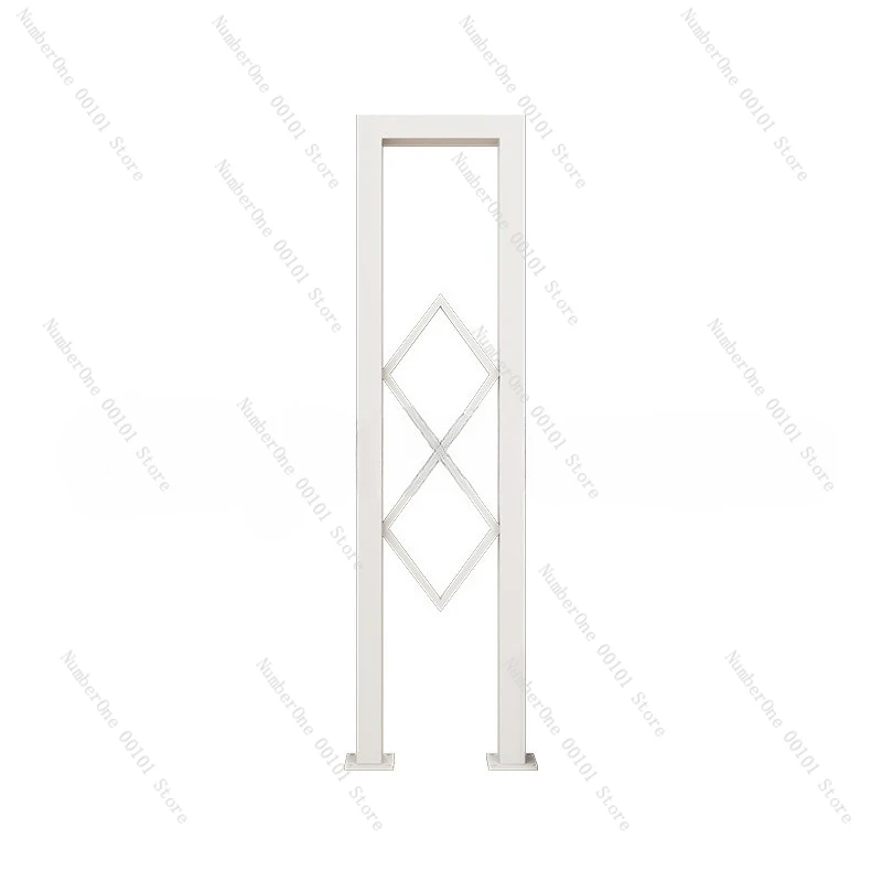 Handrails, stairs, railings, simple U-shaped Nordic wrought iron guardrail columns