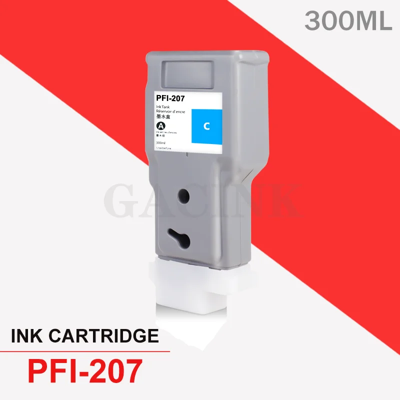 For Canon PFI-207 PFI207 Compatible Ink Cartridge For imagePROGRAF iPF680 iPF685 iPF780 iPF785 With Pigment Ink and Chip 300ML