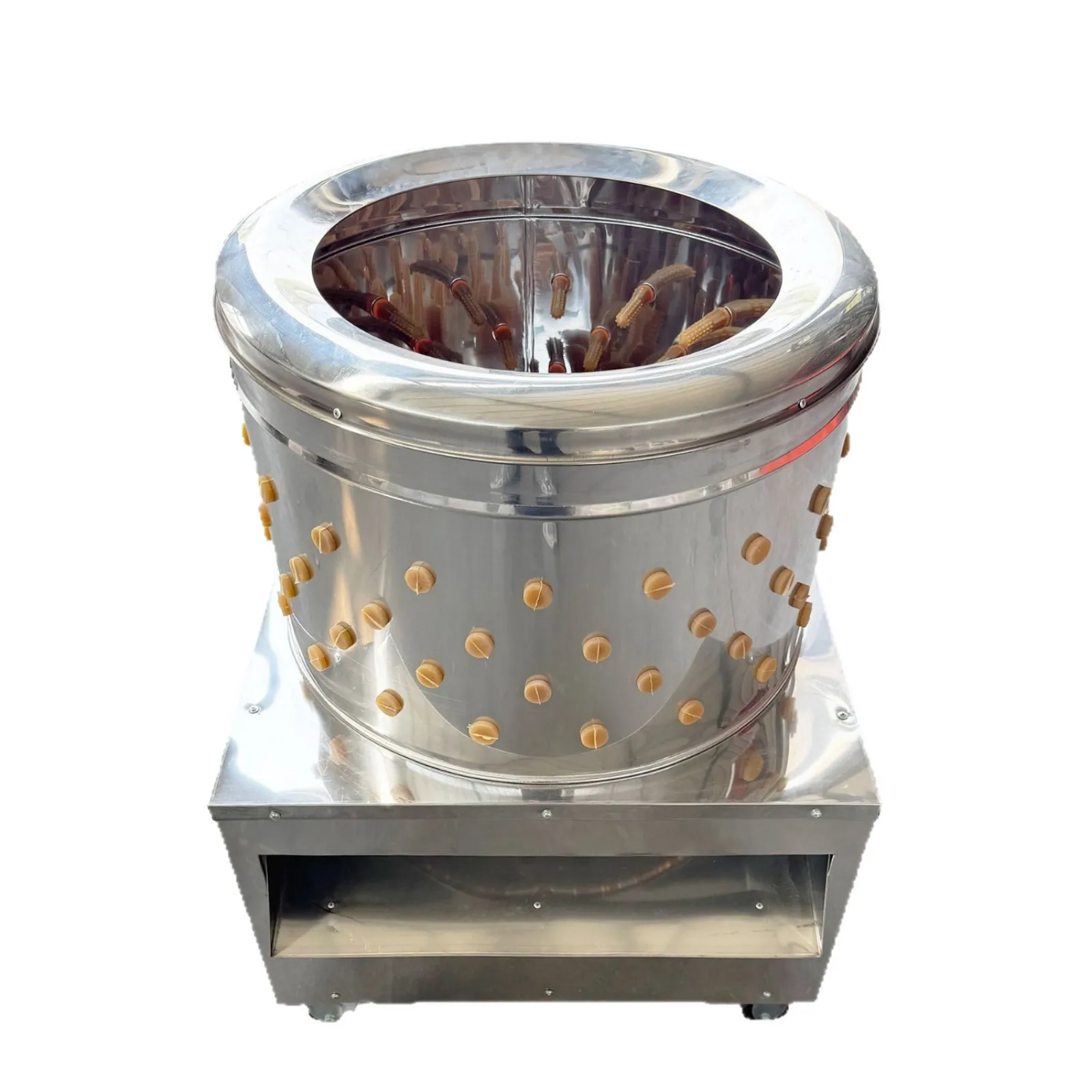 Stainless Steel Chicken Plucker Machine 8 Birds Capacity Poultry Feather Plucker For Chicken Quail Duck Farm Commercial Poultry