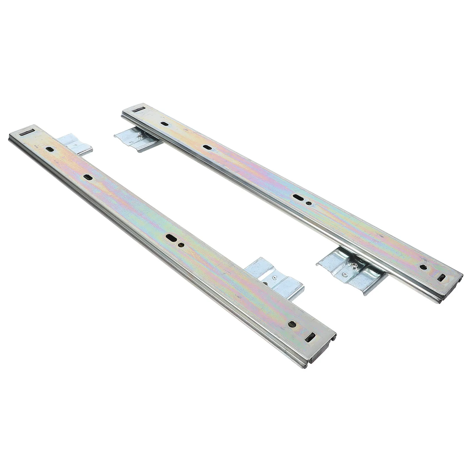 1 set Sliding Door Smooth Drawer Heavy Cabinet Duty Halloween Christmas New Year Desk Keyboard Tray Slide Steel