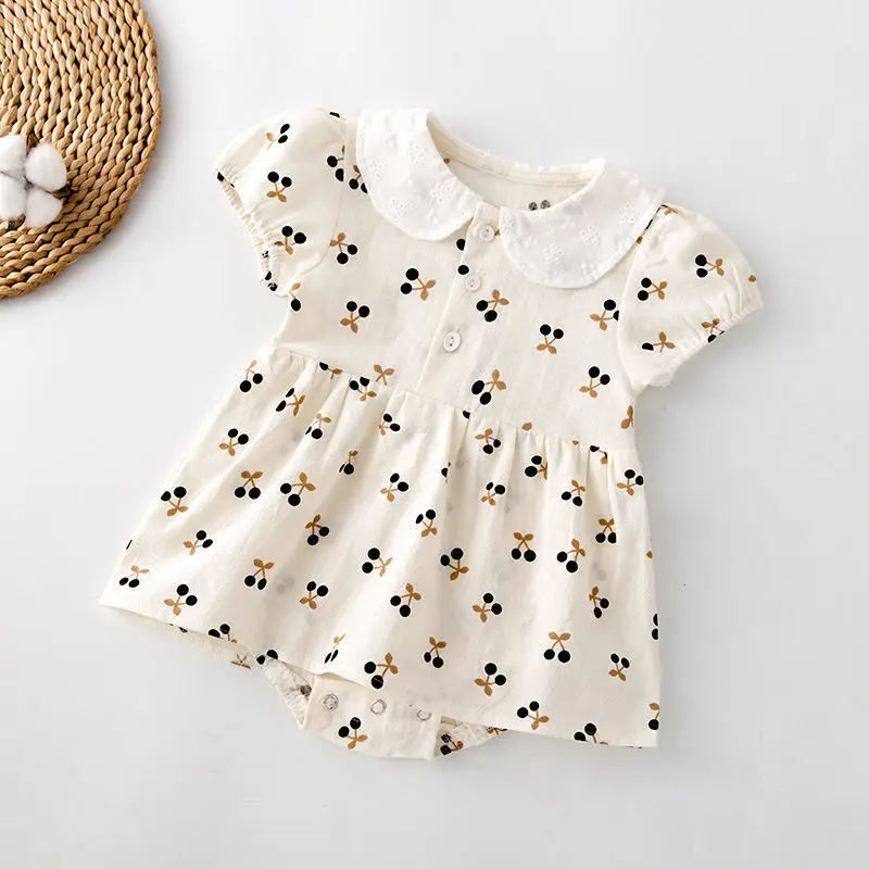 

new summer children kids baby girls cotton short sleeve dress