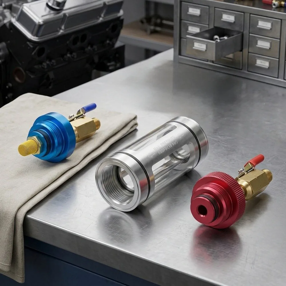 Automotive AC Oil Maintenance Kit Designed for Oil Purity Recovery Sludge Removal and Cooling Performance Optimization