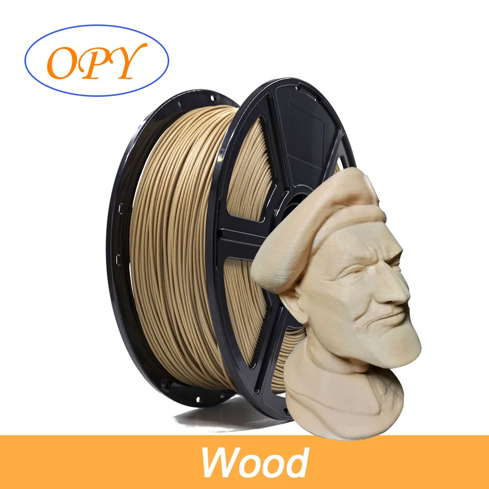 Wood Filament 1.75 Pla 1.75Mm 1Kg 100g 10m 3D Printer Printing Wire Filaments For 1 -F- 75 Plastic Thread Coils Gold Threads Mm