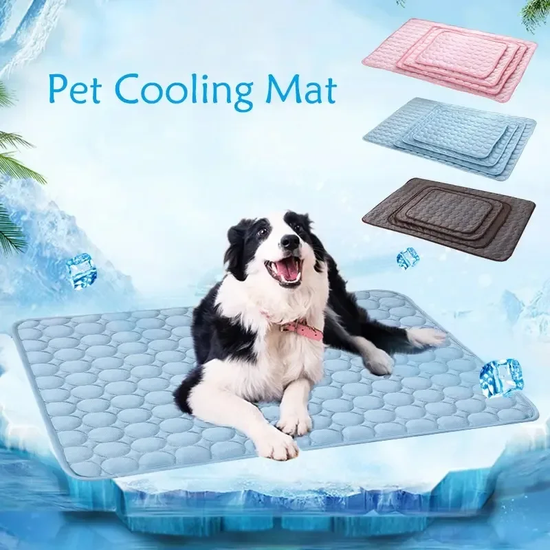 Cooling Pad for Dogs and Cats, Soft Pet Mattress, Supports Comfortable and Refreshing Sleep Extra large dog bed Cat bed pink