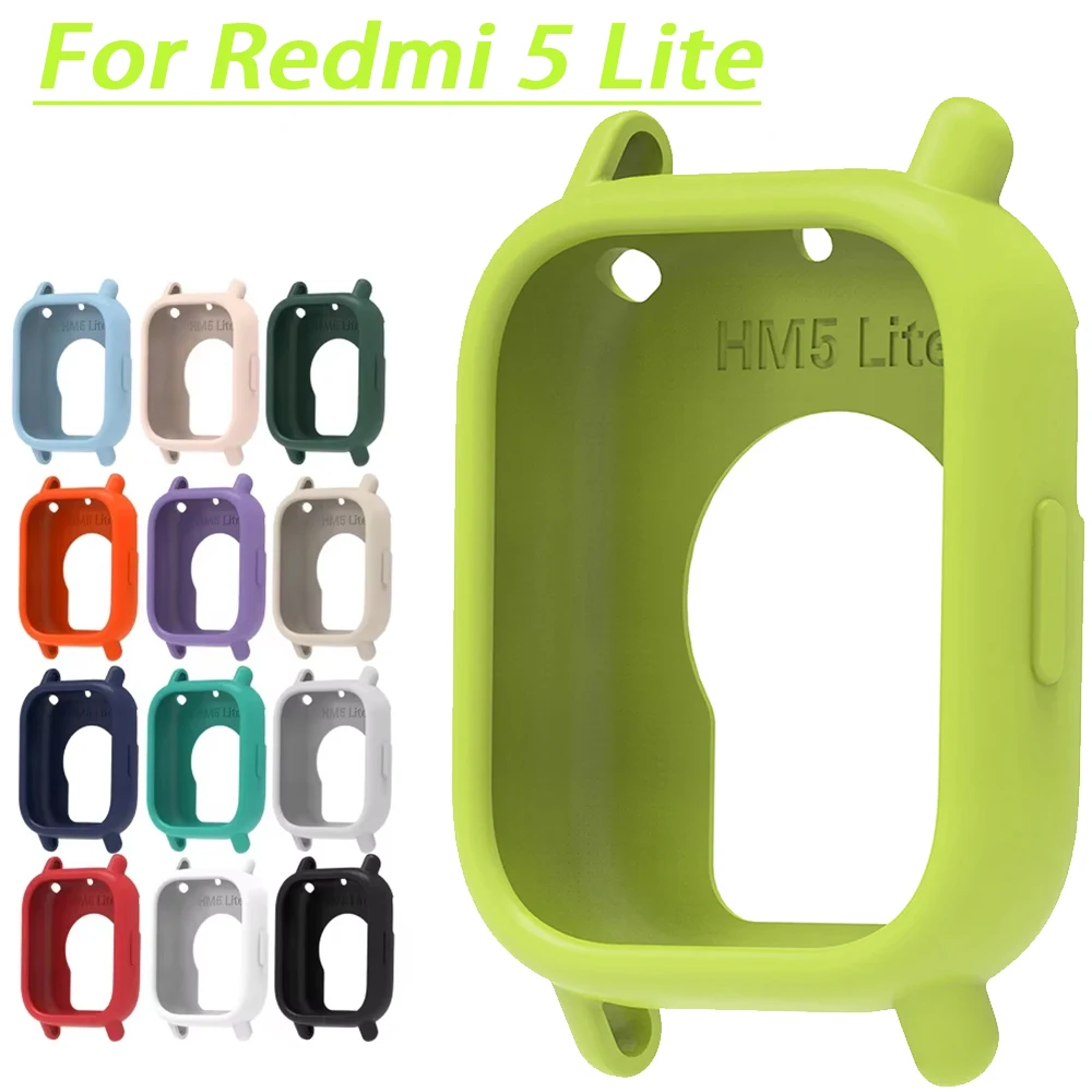 For Redmi Watch 5 Lite Soft Silicone Case Protective Shell Colorful Durable Hollow Watch Cover Decoration For Redmi Watch 5 Lite
