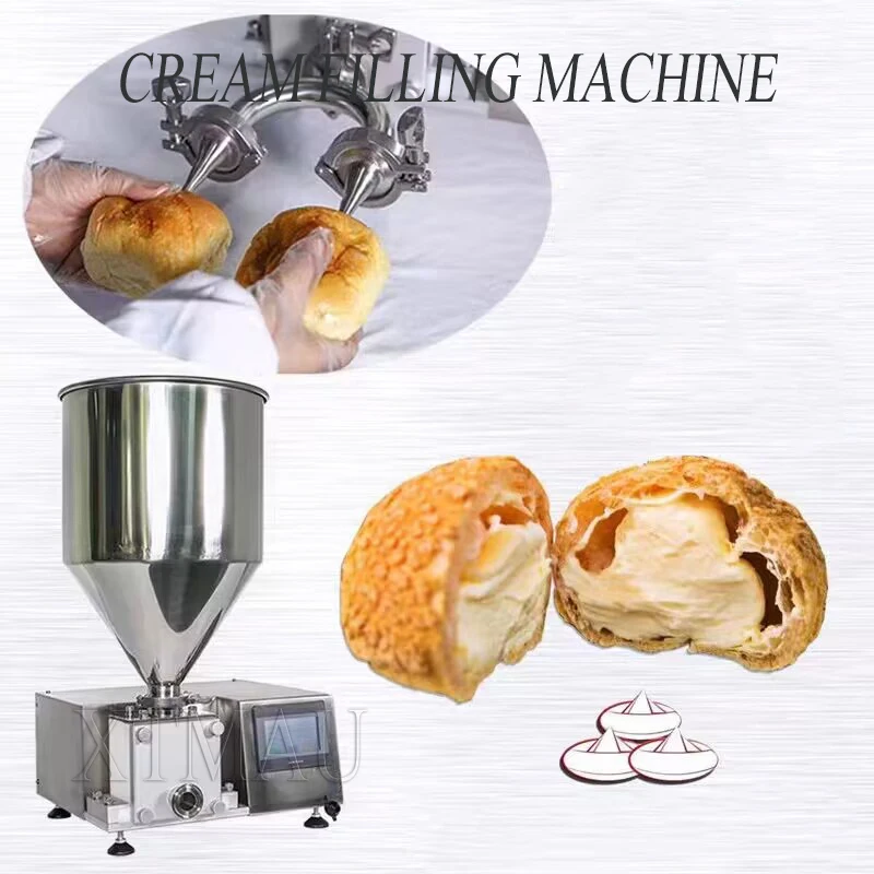 Bakery Shop Filling Machines Cream Automatic Butter Automatic Puff Cake Donut Injecting Cheese Cream Machine