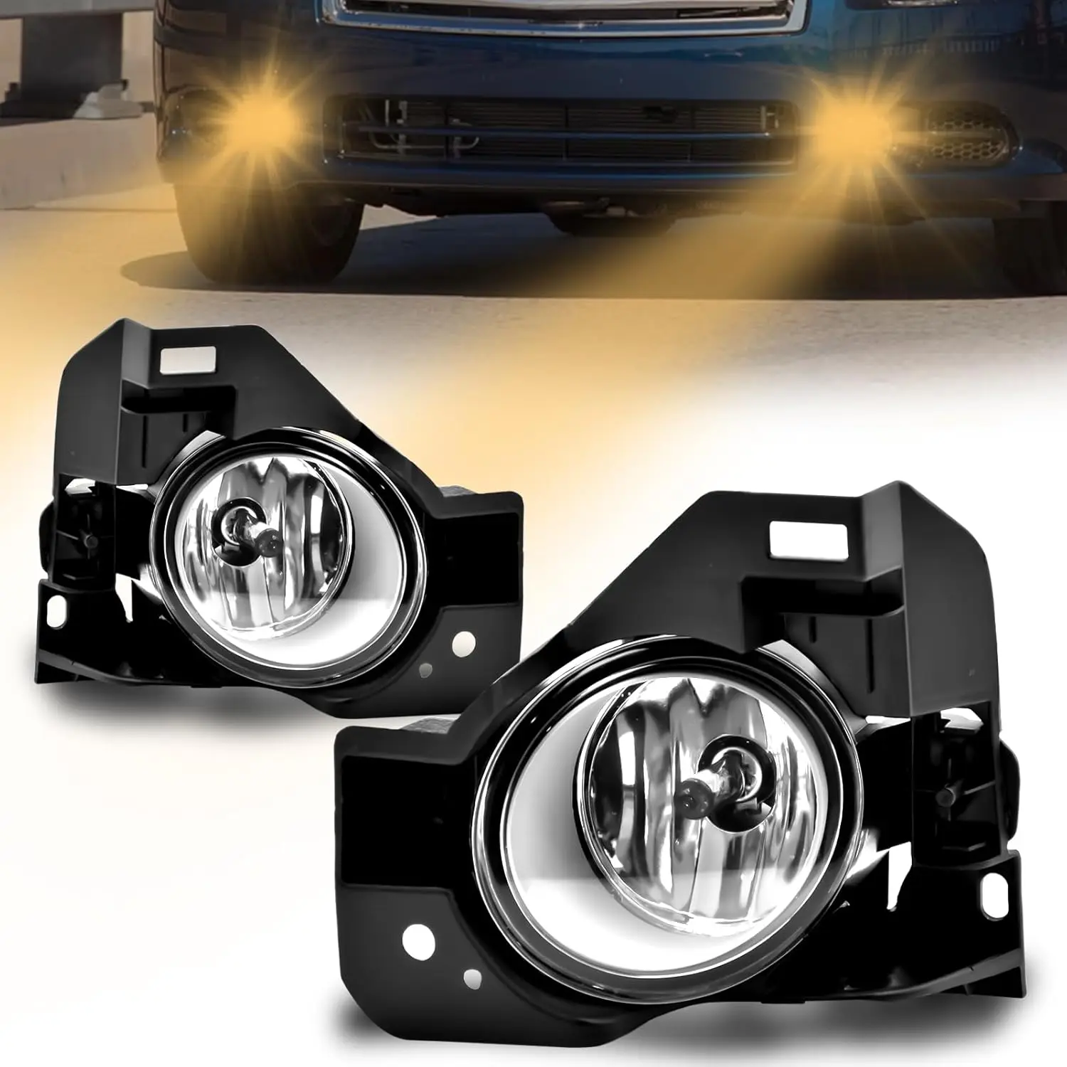 Halogen Fog Lights for Nissan Maxima 2009-2014 Front Bumper Driving Fog Lamp Assembly with Switch & Wiring Harness Kits