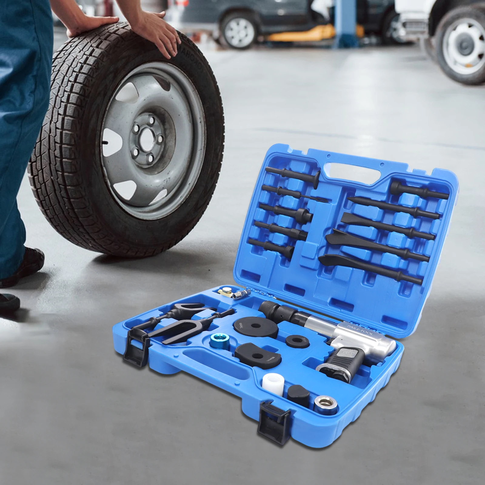 مجموعة مطرقة هواء متعددة الوظائف 2200 مجموعة مطرقة إزميل الهواء الانجراف أداة هوائية للبناء والسيارات ذاتية الصنع