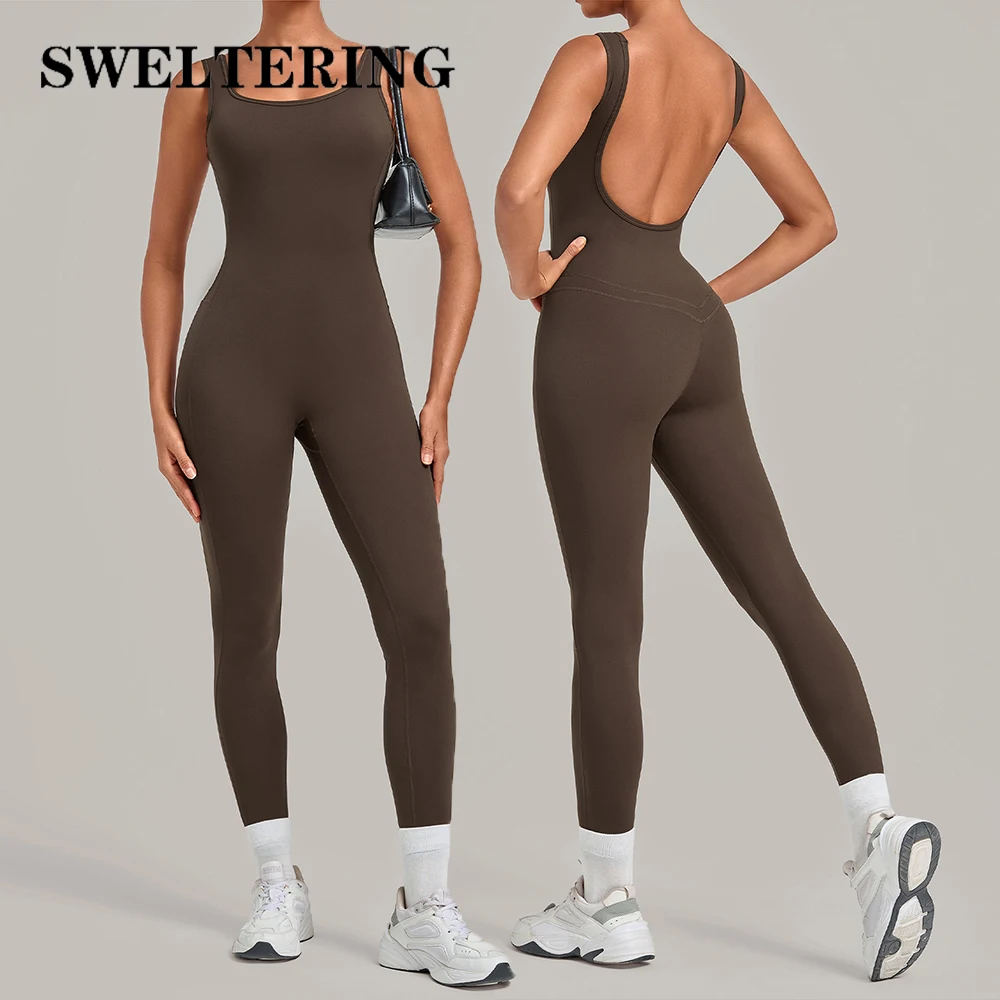 Yoga Jumpsuits Women's Tracksuit Fitness Sports One-Piece Suit Gym Push Up Workout Rompers Female Yoga Bodysuit Sportswear