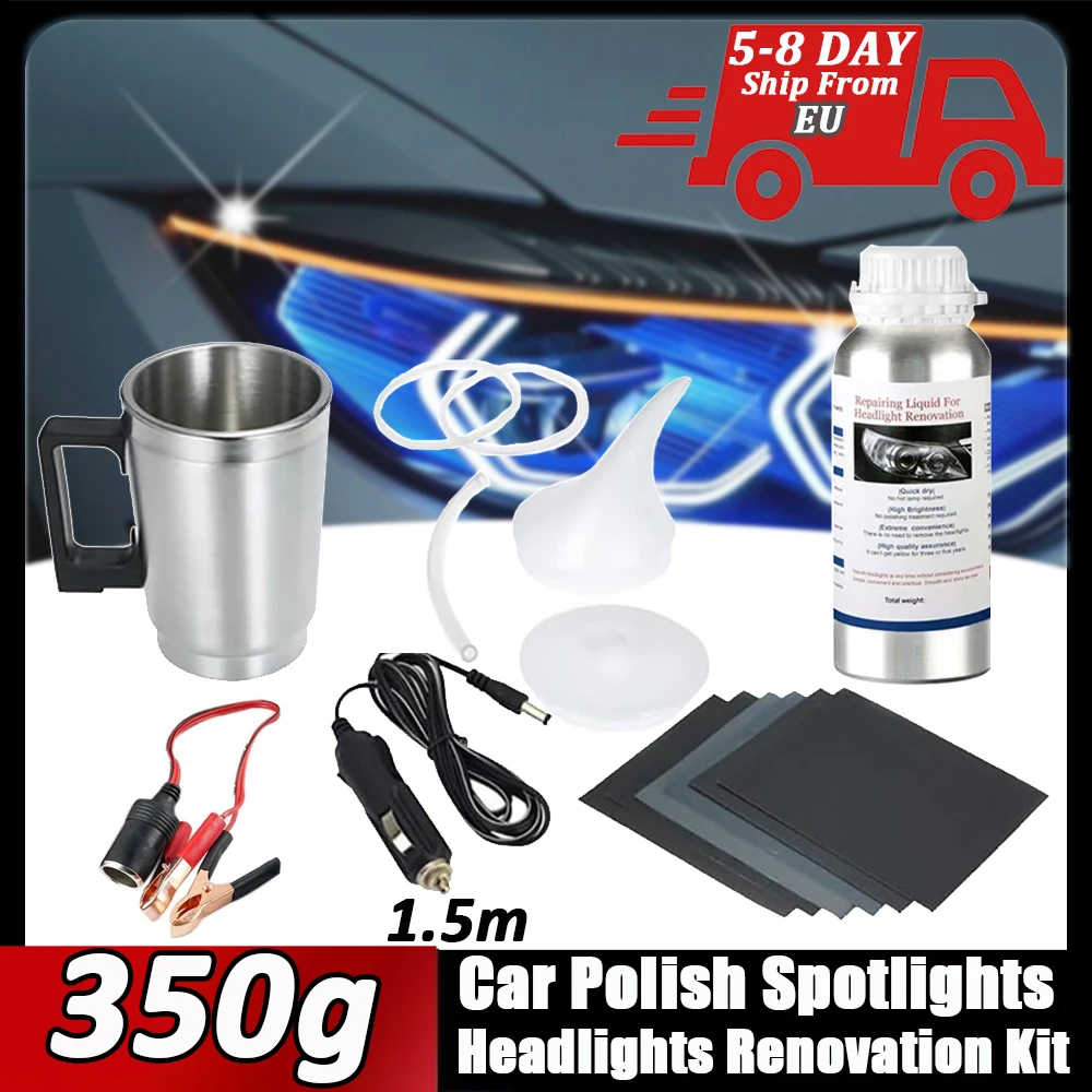 350g ensemble de polissage de phares Auto phare rénovateur lumière restauration propre voiture polonais projecteurs phares Kit de rénovation