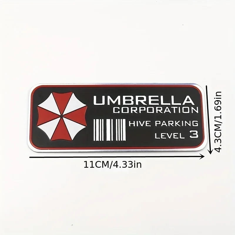 

1 шт. Классическая мотоциклетная наклейка Umbrella Corp Hive Parking Level 3, водонепроницаемая, для украшения шлема, мотоцикла, скутера