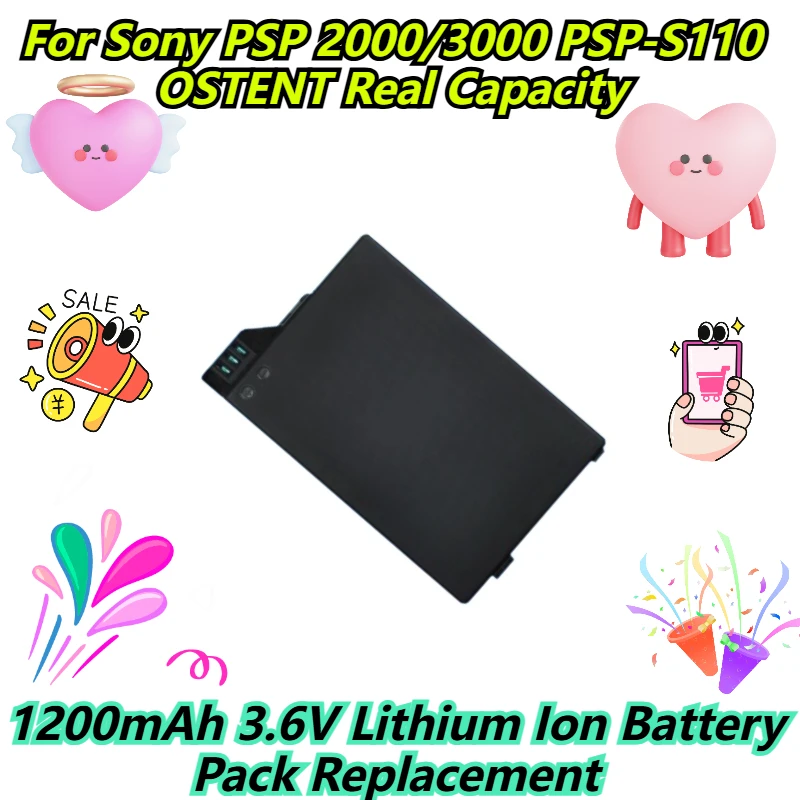 ΠΠ»Ρ Sony PSP 2000/3000 PSP-S110 OSTENT ΡΠ΅Π°Π»ΡΠ½Π°Ρ Π΅ΠΌΠΊΠΎΡΡΡ 1200 ΠΌΠΡ 3,6 Π Π»ΠΈΡΠΈΠΉ-ΠΈΠΎΠ½Π½ΡΠΉ Π°ΠΊΠΊΡΠΌΡΠ»ΡΡΠΎΡ ΠΠ°ΠΌΠ΅Π½Π° ΠΠ»Ρ Sony PSP 2000/3000 PSP-S110 OSTENT ΡΠ΅Π°Π»ΡΠ½Π°Ρ Π΅ΠΌΠΊΠΎΡΡΡ 1200 ΠΌΠΡ 3,6 Π Π»ΠΈΡΠΈΠΉ-ΠΈΠΎΠ½Π½ΡΠΉ Π°ΠΊΠΊΡΠΌΡΠ»ΡΡΠΎΡ ΠΠ°ΠΌΠ΅Π½Π°