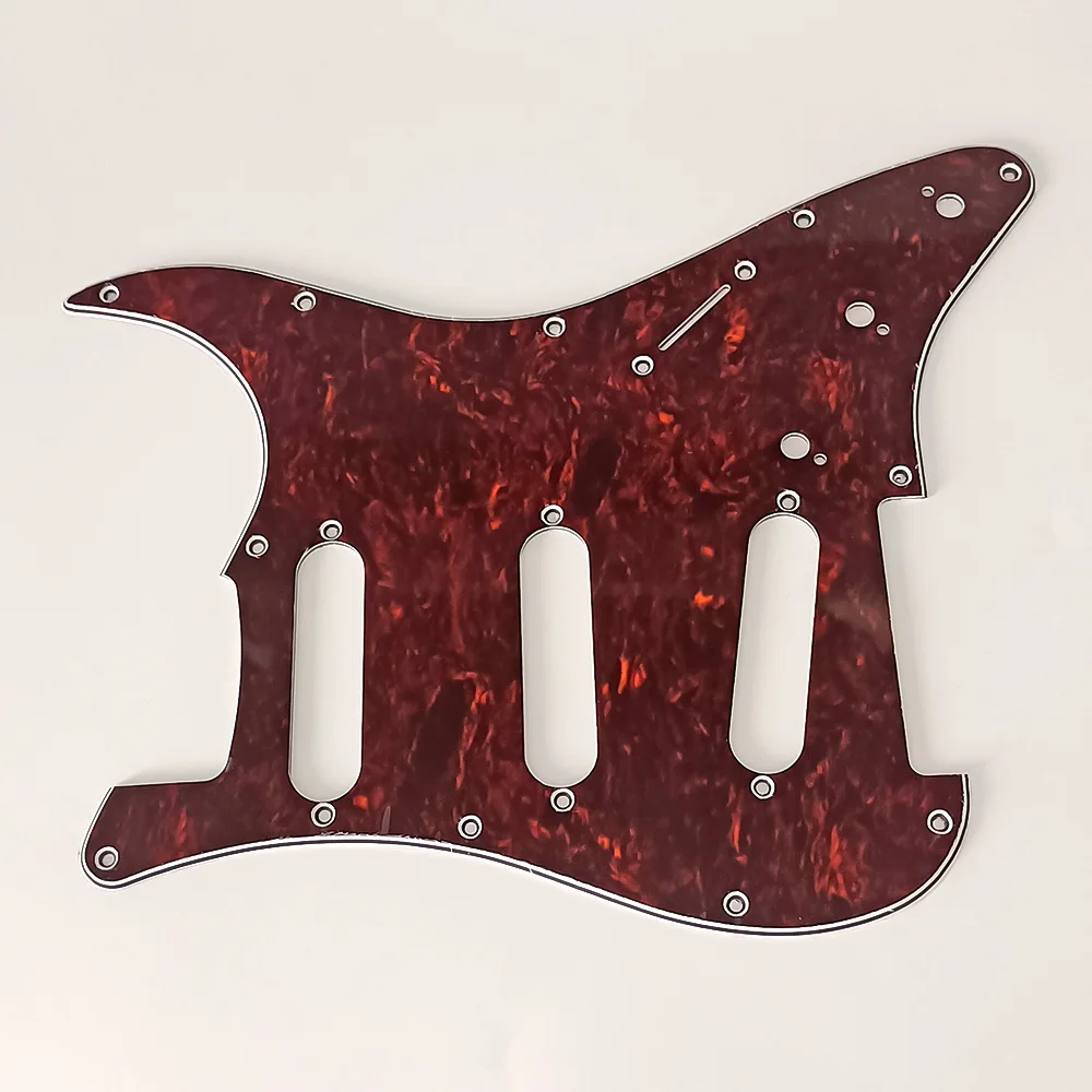 1PC 3 Ply Electric Guitar Pickguard Pick Guard Scratch Plate For 11 Hole Stratocaster Strat ST SSS Guitar Instrument Accessories