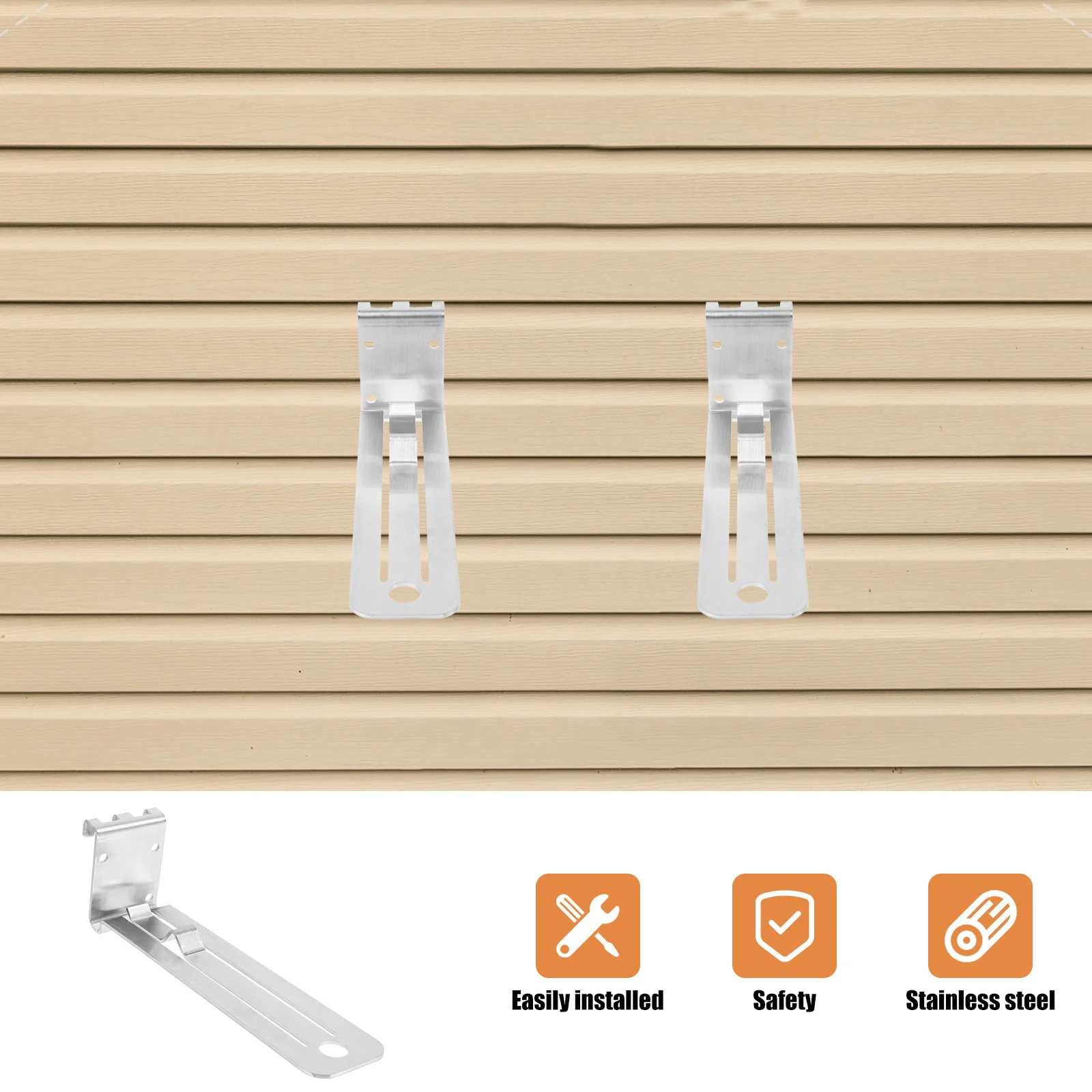 2 шт., инструмент для установки сайдинга, измерения, точно подходит из нержавеющей стали, прочный сайдинг, универсальное использование