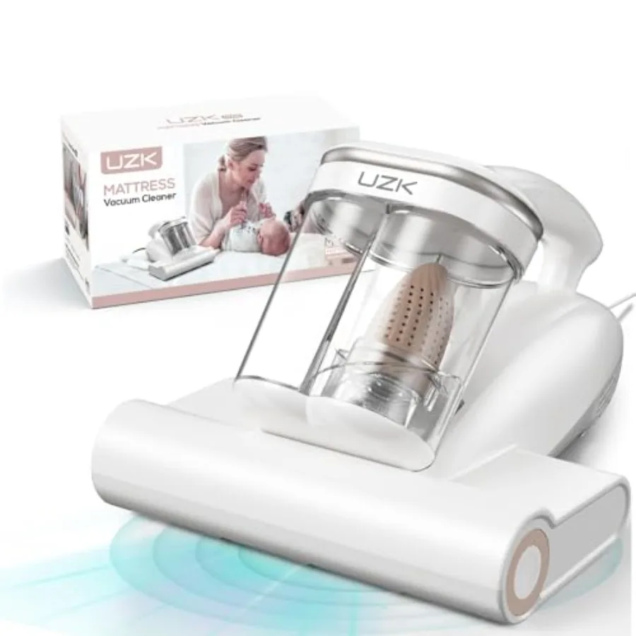 

Bed Vacuum Cleaner Mattr Vacuum Cleaner, 16Kpa Powerful Handheld Vacuums with UV-C Light and Double Dust Cup and High Heating a